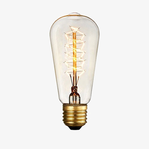 Ampoule conique à incandescence filament spiral vintage 40W Edison