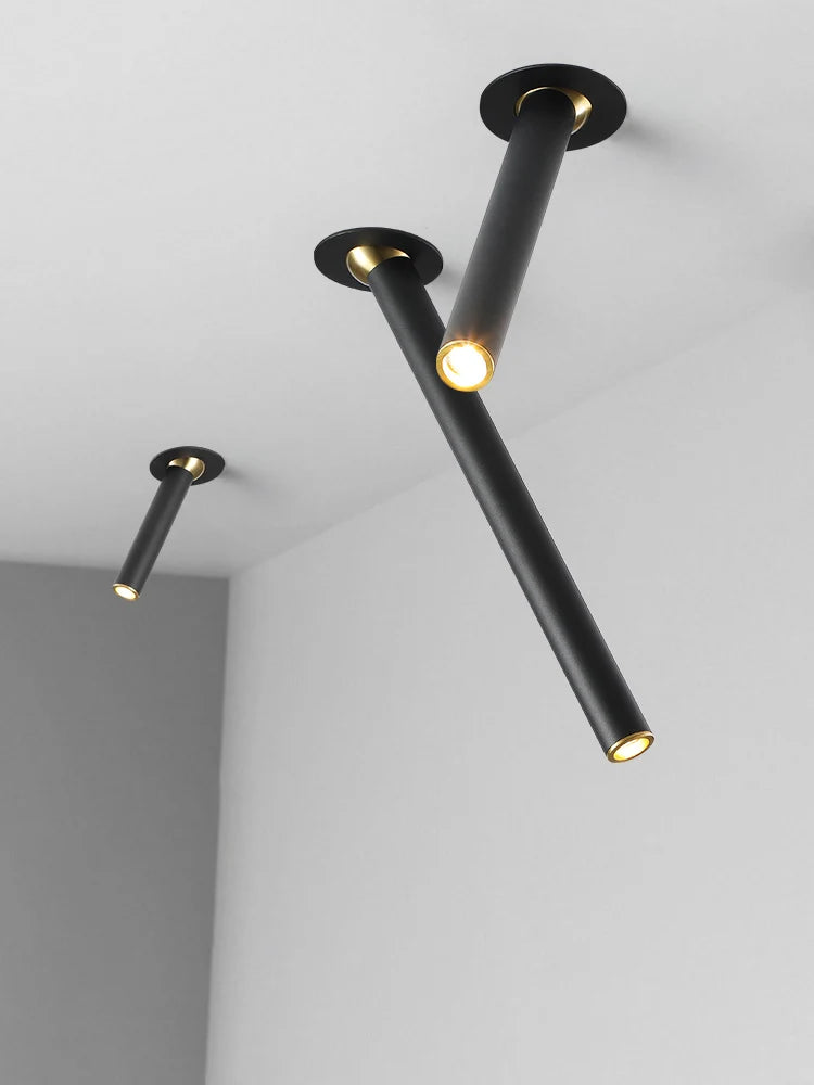 spot rotatif led en aluminium pour éclairage intérieur