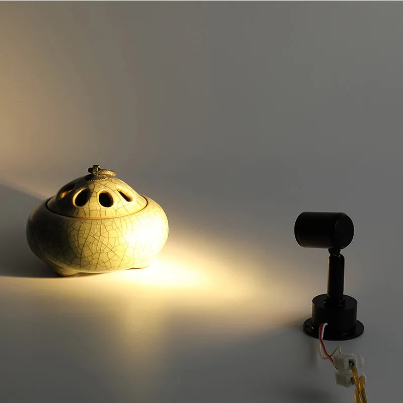mini spot encastré led pour exposition de bijoux avec pilote 4000 K
