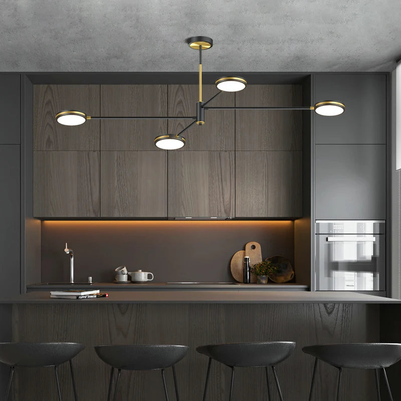 lustre led moderne pour restaurant style nordique