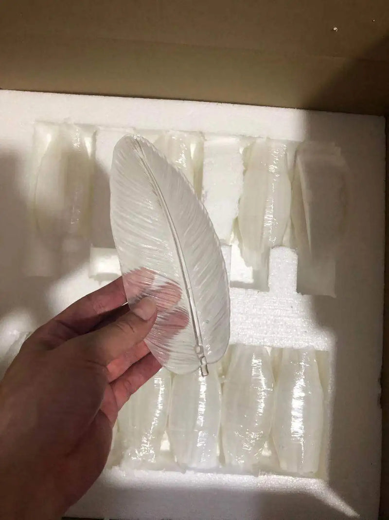 LED moderne verre blanc plume d'oie or argent Lustre éclairage Lustre lampes suspendues Suspension Luminaire Lampen pour Foyer