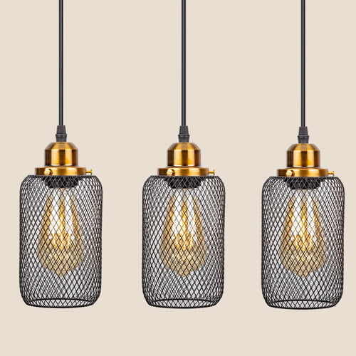 suspension vintage minimaliste en cage pour bars et lofts