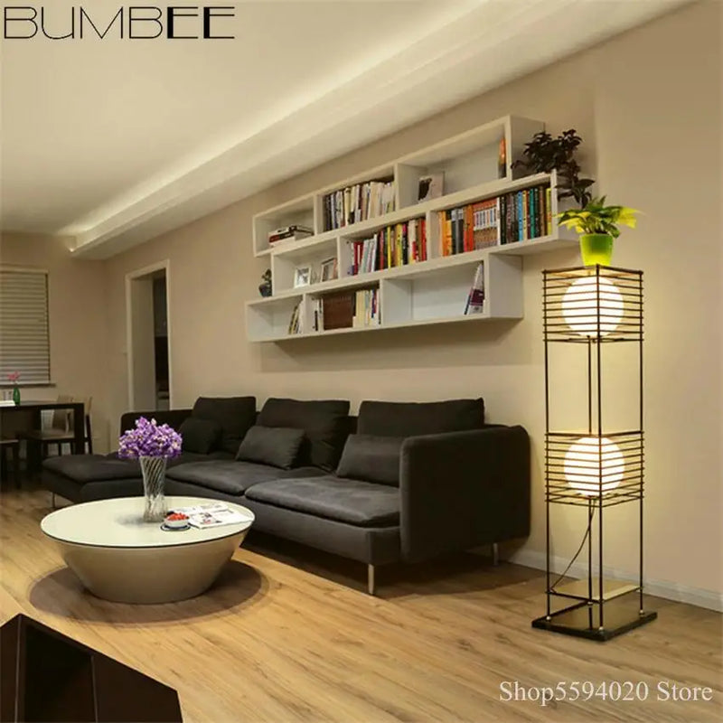 lampadaire led sur pied style chinois décoratif pour la maison