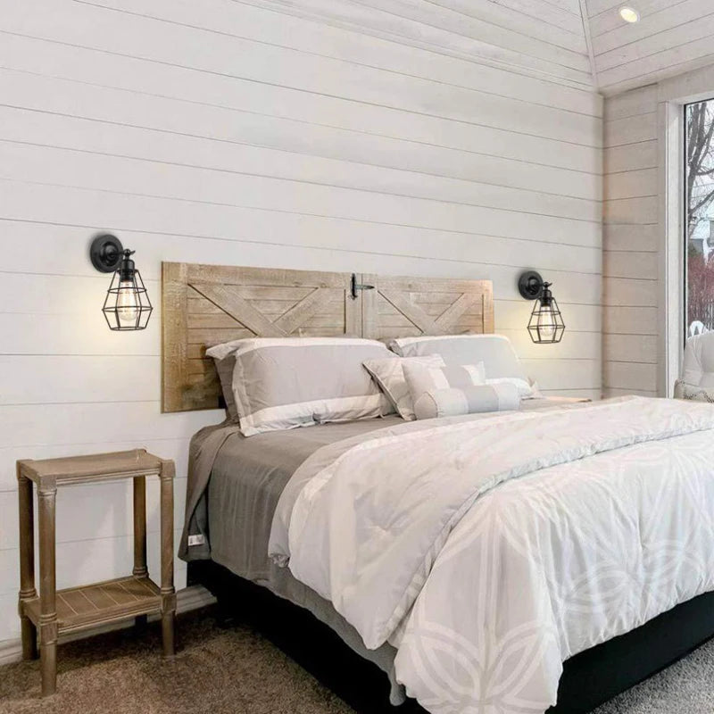 applique murale vintage industrielle américaine pour étude et chevet