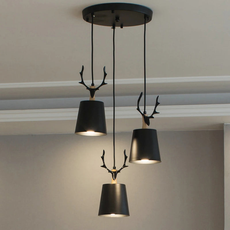 suspension moderne en bois nordique pour restaurant