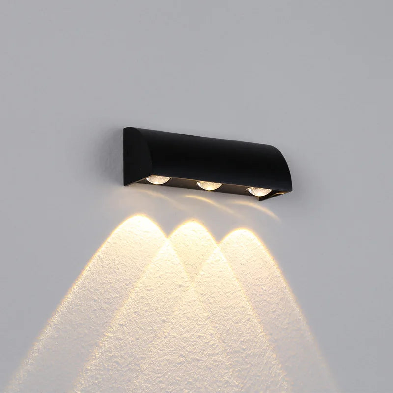 Applique murale LED lumières extérieur moderne entrée escalier balcon maison jardin 110V IP54 porche terrasse étanche noir applique murale