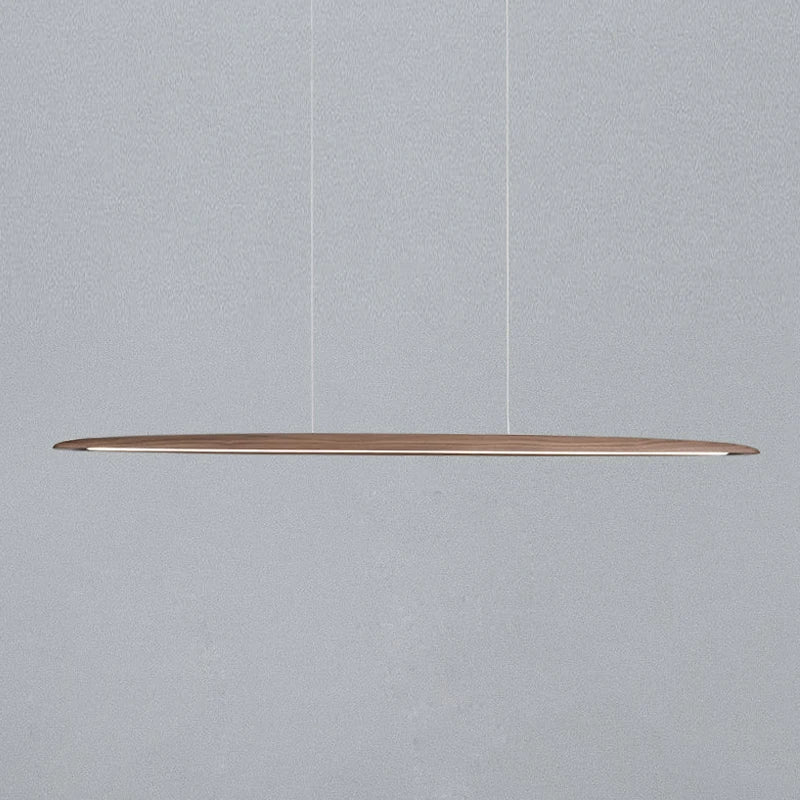 lustre led moderne créatif en noyer décoration nordique