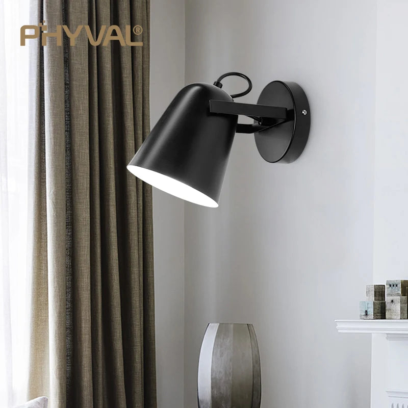 applique murale led nordique macaron phyval pour chevet