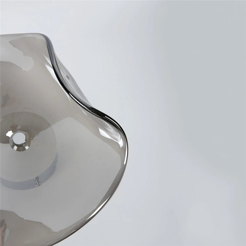 applique murale led moderne en verre éclairage surface incurvée