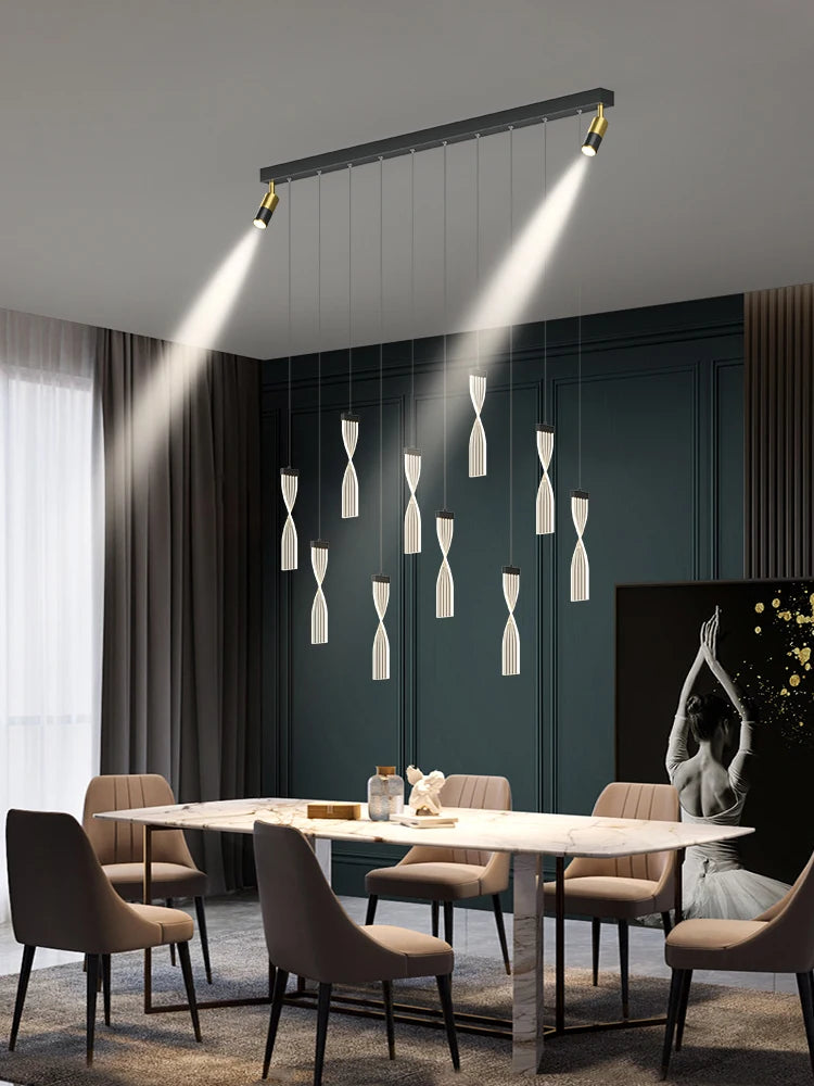 lustre de luxe moderne nordique étoile design led créatif