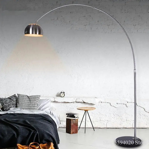 lampadaire led créatif en acier inoxydable lampara pie