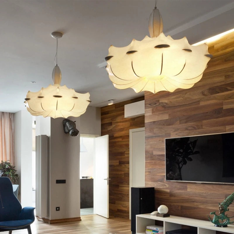 suspension nordiques en soie postmoderne pour décor maison loft