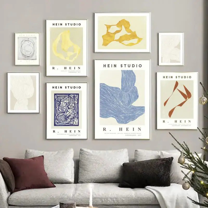 art mural géométrique abstrait moderne décoratif pour intérieur