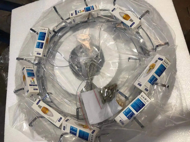 LED moderne verre blanc plume d'oie or argent Lustre éclairage Lustre lampes suspendues Suspension Luminaire Lampen pour Foyer