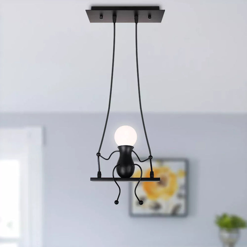 suspension lampe art décor moderne 1/3 tête