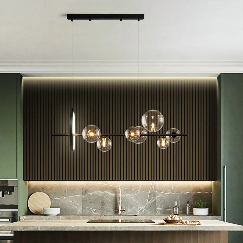 lustre mondern à bulles pour éclairage d'intérieur décoratif
