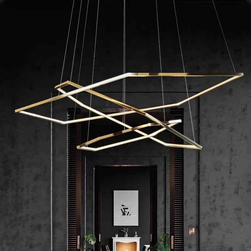 Suspension hexagonale à plusieurs niveaux