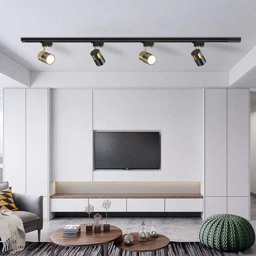 projecteur led sur rail pour éclairage de fond nordique