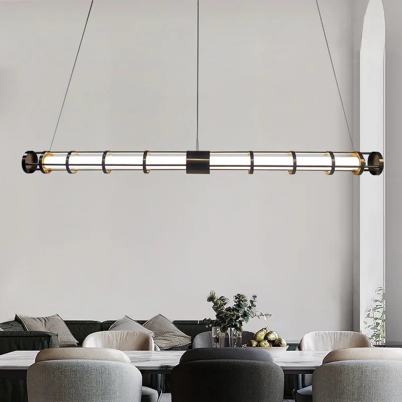 lustre postmoderne en métal créatif design minimaliste américain
