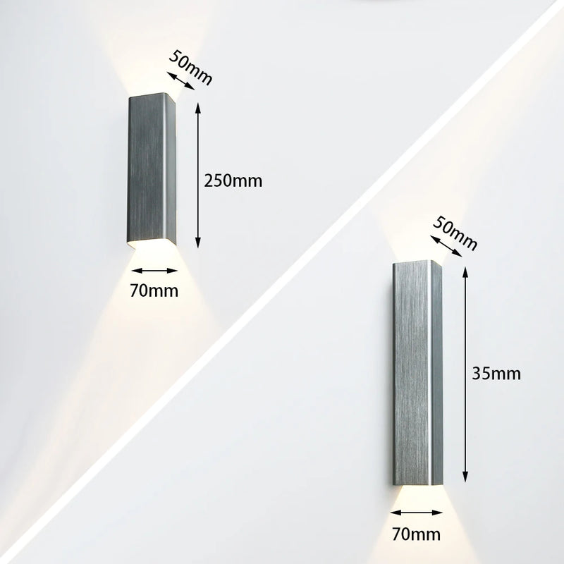 12W 18W LED applique intérieure moderne en aluminium éclairage à la maison appliques chambre salon allée couloir décoration applique murale LED lumière