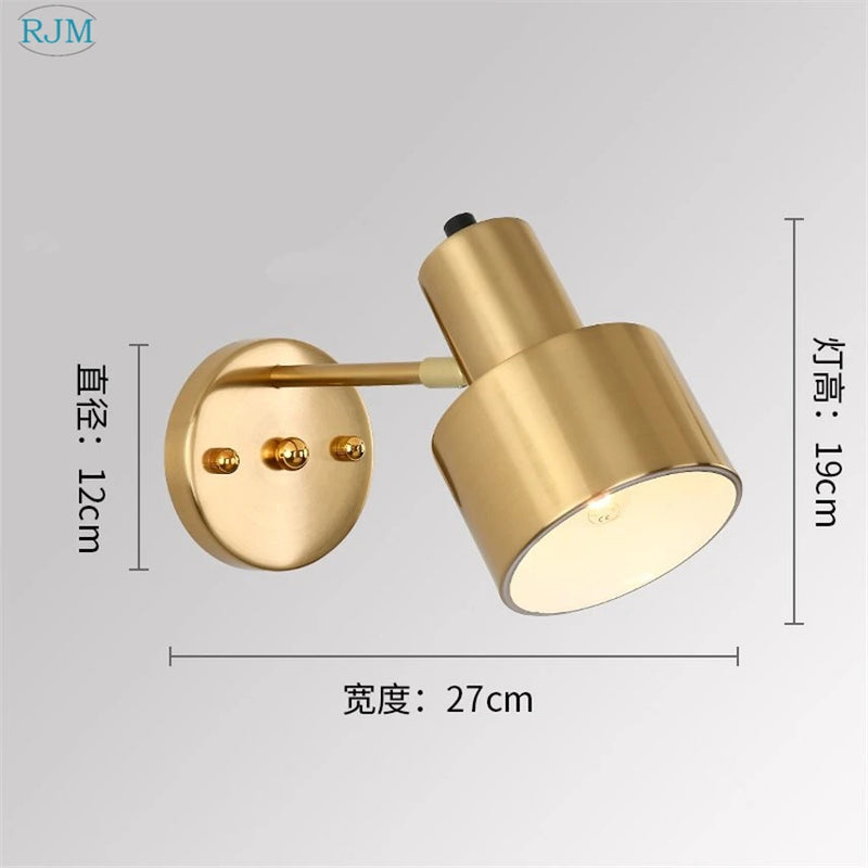 Applique murale led fer nordique moderne simple