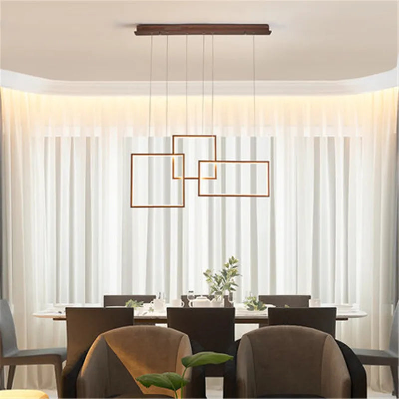 lustre carré moderne en acrylique avec led pour bricolage