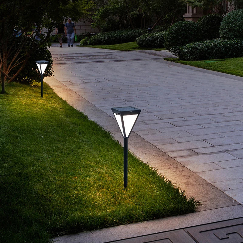 Lampe de pelouse solaire extérieure LED lampe de stigmatisation rougeoyante sans électricité couloir de jardin moderne terrasse ronde lumières de pelouse imperméables