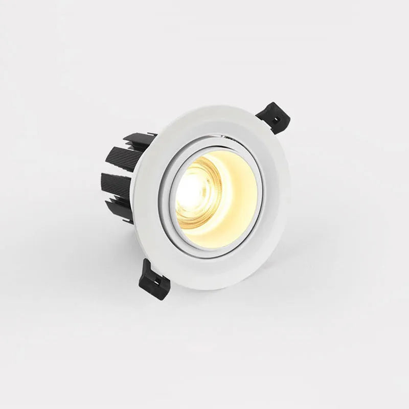 spot led encastrable d'intérieur à technologie cob avec zoom variable