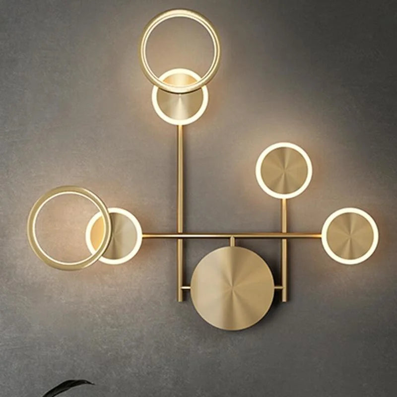 applique murale moderne à led trois lumières pour lecture et escalier