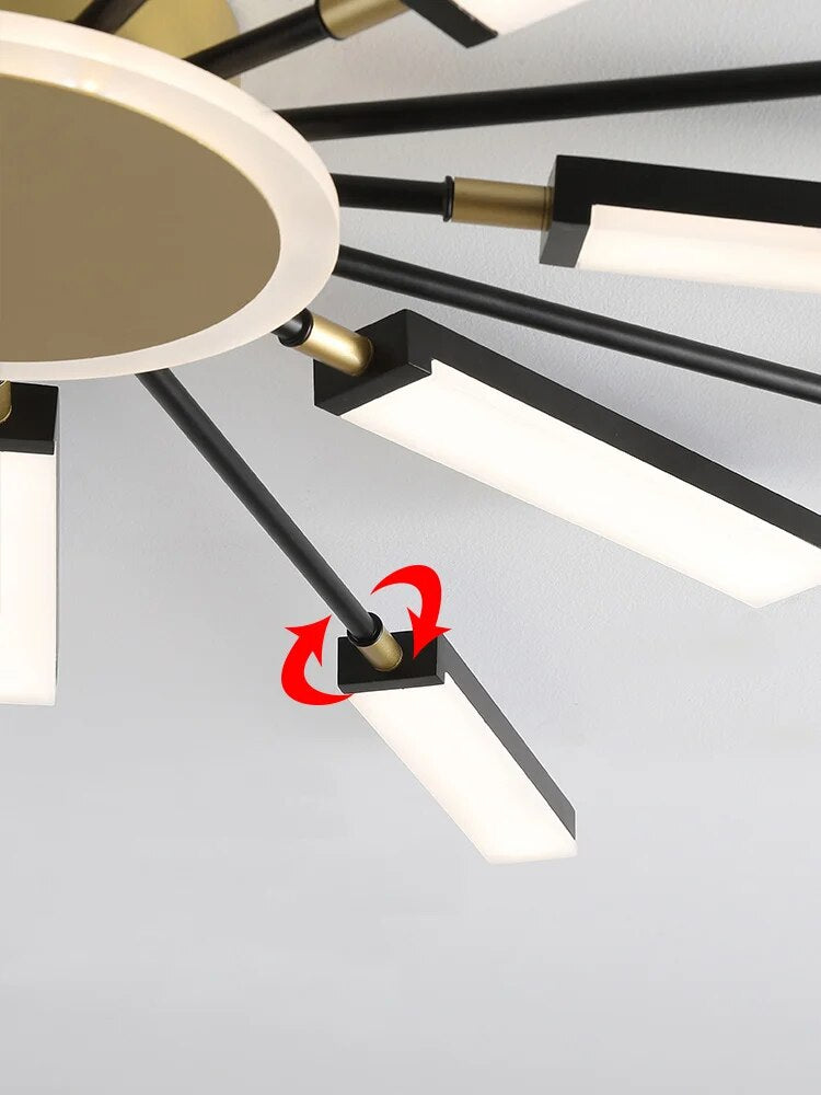 Plafonnier nordique minimaliste moderne