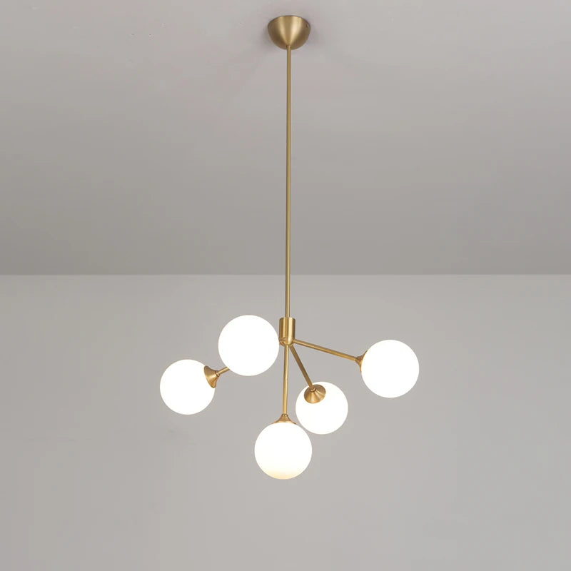 lustre design nordique décoratif avec éclairage led spoutnik