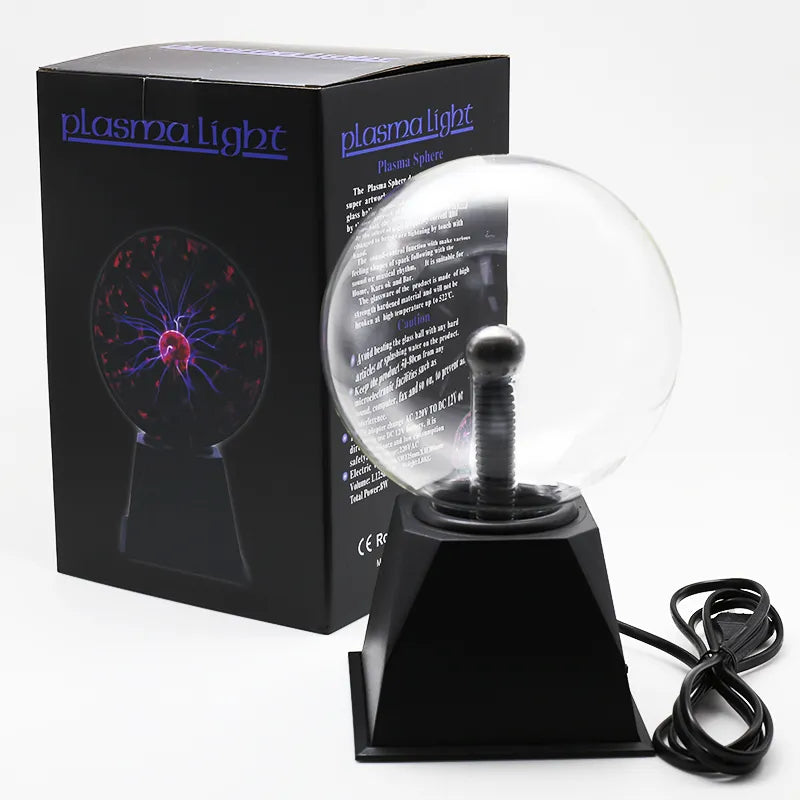 Boule de Plasma lampe tactile en cristal magique 220V LED veilleuse enfant veilleuse anniversaire noël enfants décor cadeau éclairage