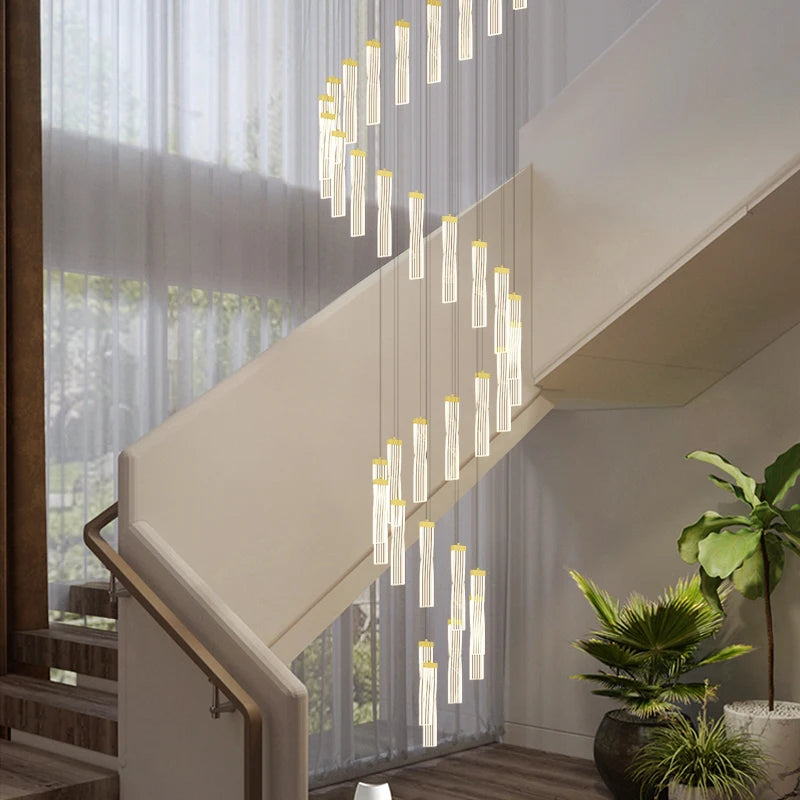 lustre moderne acrylique irrégulier led réglable nordique art