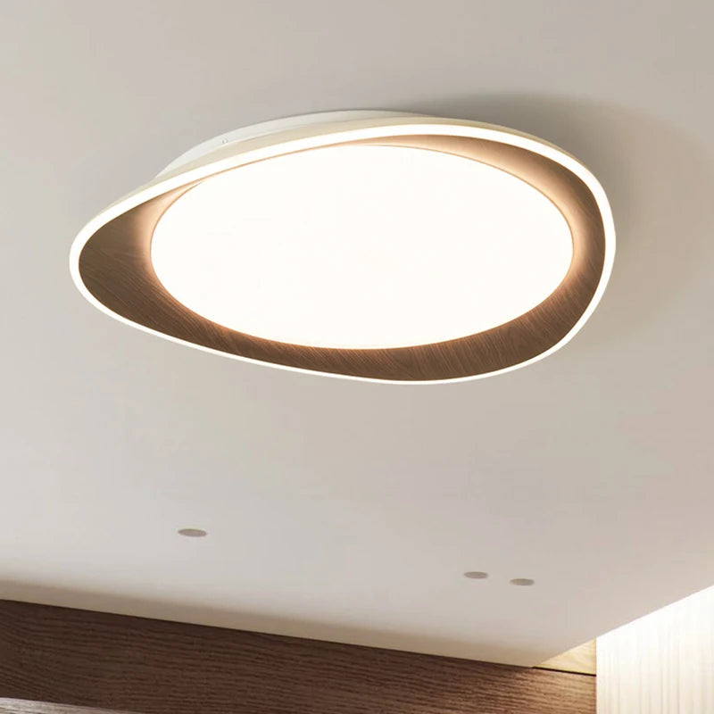 Plafonnier bois véritable chambre lumières LED décor à la maison pour salle d'étude cuisine salon
