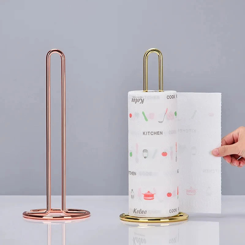 porte-rouleau en acier inoxydable pour essuie-tout et serviettes
