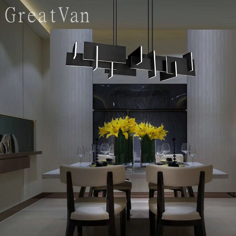 lustre post-moderne de style pour restaurant luxueux