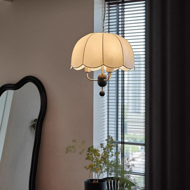 Suspension en tissu nordique éclairage moderne