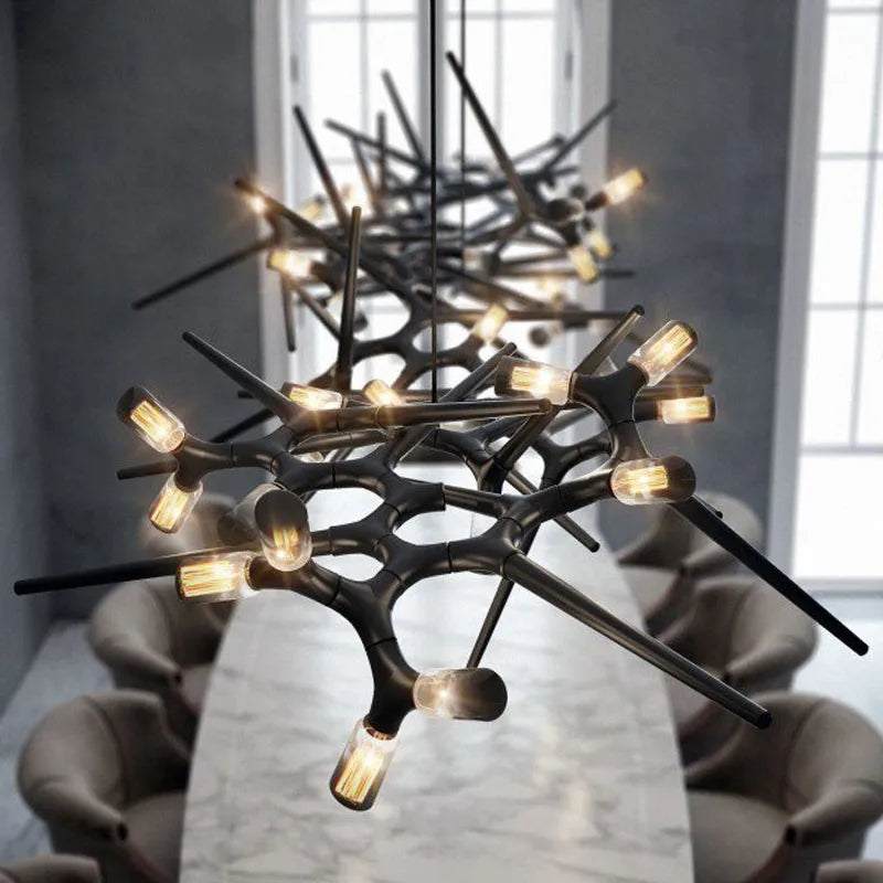 lustre de luxe post-moderne nordique pour villa personnalisé