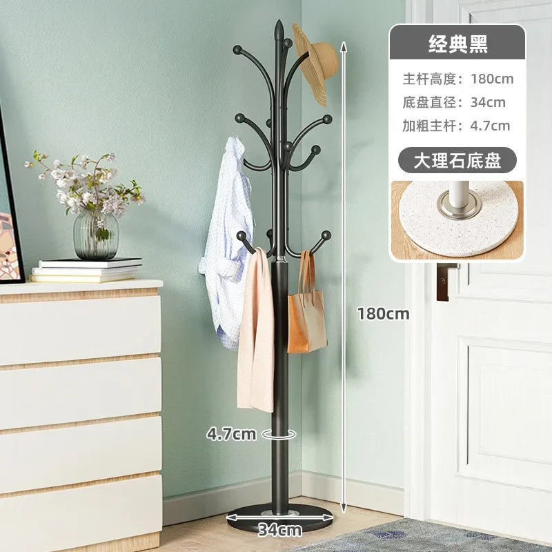 porte-vêtements minimaliste en marbre support moderne pour intérieur