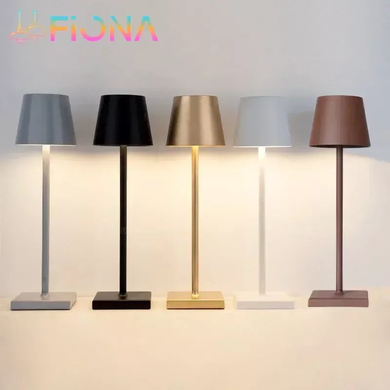 lampe de table rechargeable tactile moderne sans fil portable