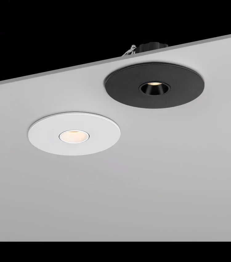 spot led ultra fin pour éclairage d ambiance rond encastré