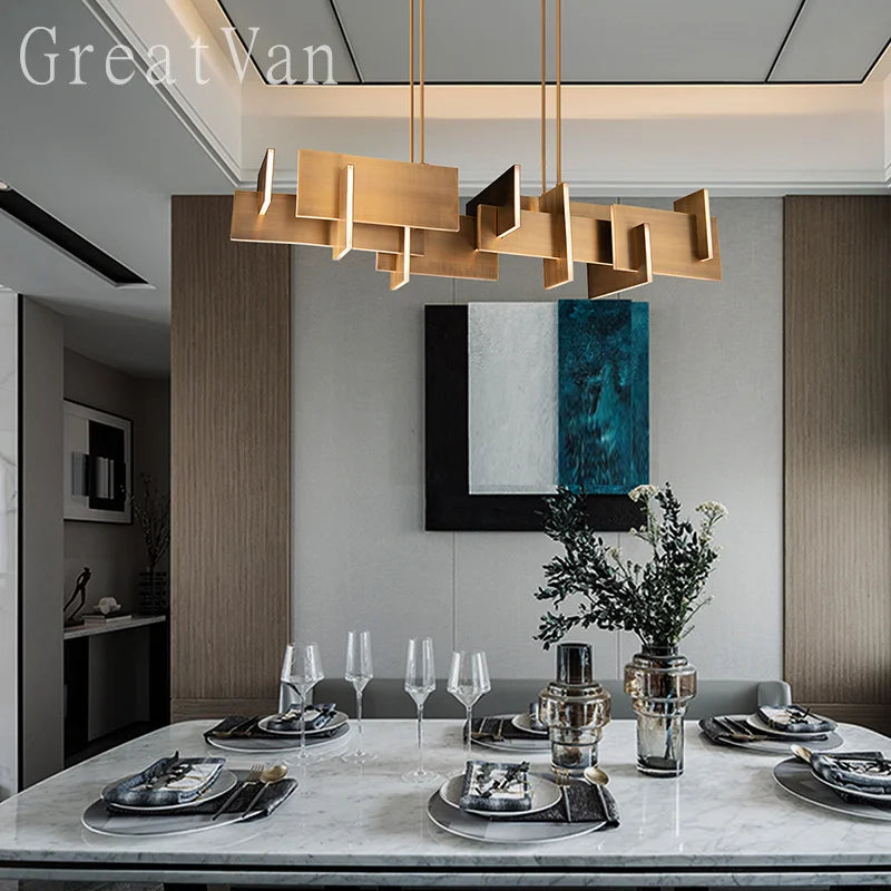lustre post-moderne de style pour restaurant luxueux