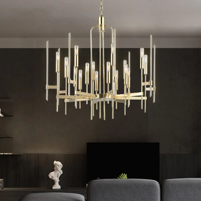 lustre de luxe post-moderne nordique pour restaurant et villa