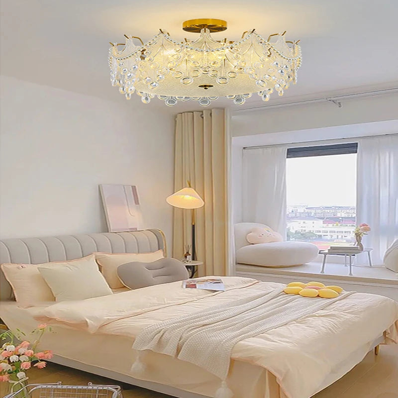 lustre led post-moderne suspendu de luxe pour intérieur