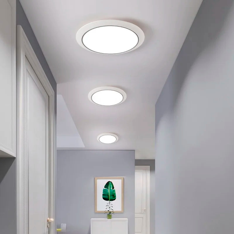 lustre led ultra-mince trois-preuve circulaire moderne minimaliste