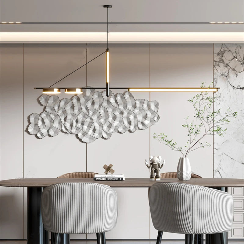 lustre led moderne pour tables alimentaires et décorations
