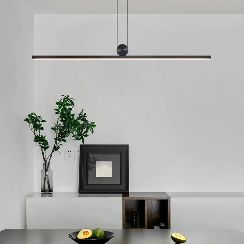 lustre nordique led long suspension réglable suspension lampe