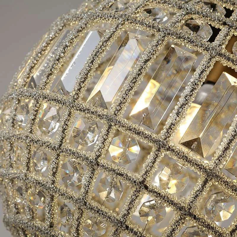 Suspension Lampe K9 Cristal Style Cour Médiévale