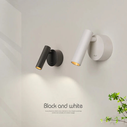 lampe de lecture rotative minimaliste pour hôtel nordique