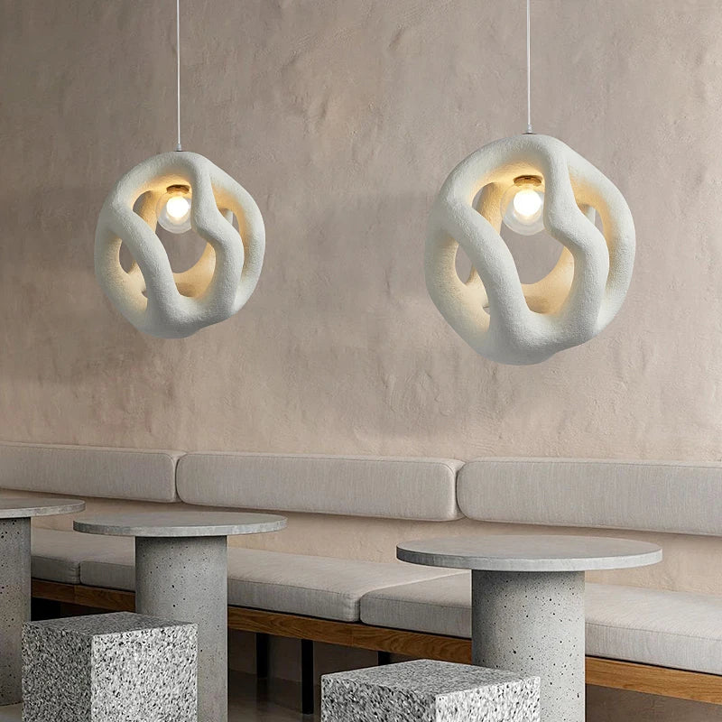 lustre led nordique fait main style wabi sabi restaurant
